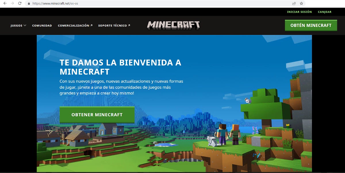 Minecraft browsing experience ruined for English-speakers by automatic Spanish translation.