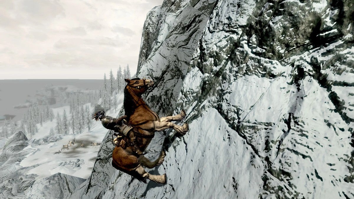 Mounts change video games to be more crazy, like how Skyrim's horses can climb sheer mountain faces.
