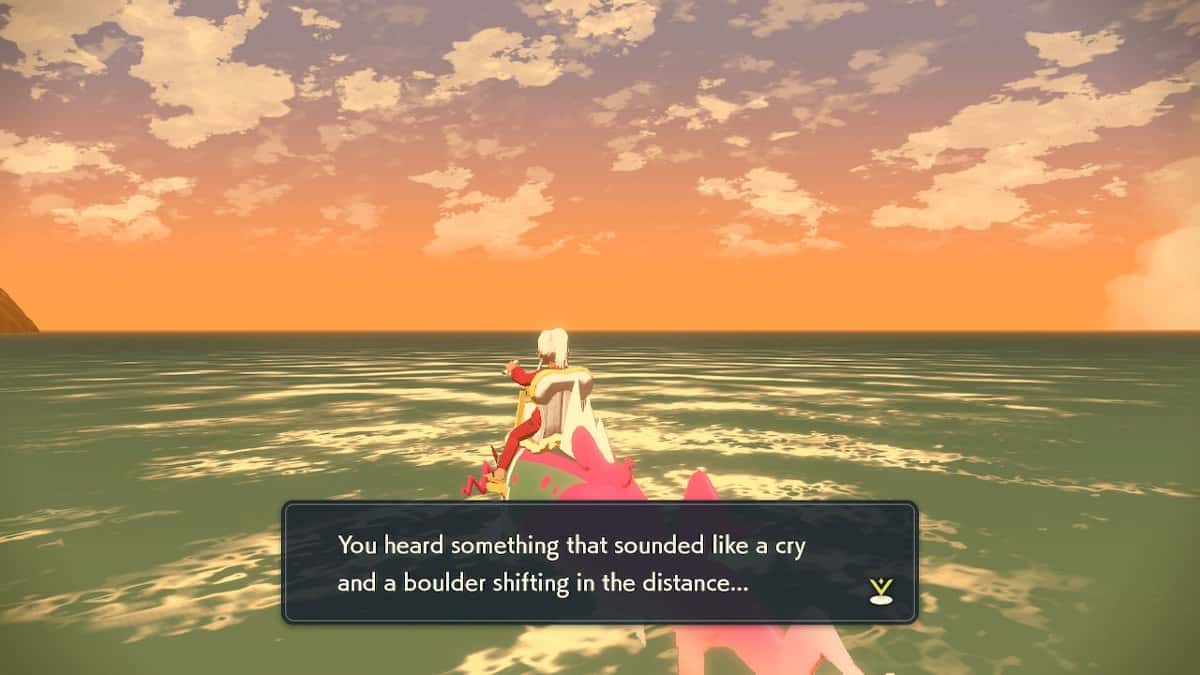 A player unlocking the Seaside Hollow.