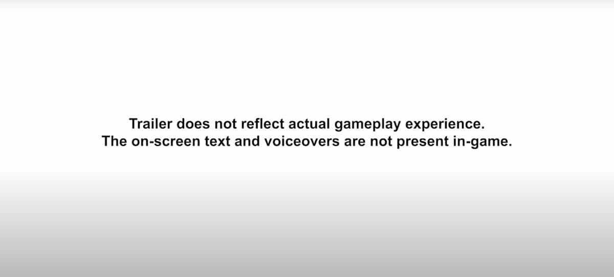 The disclaimer at the beginning of the new Pokémon Scarlet and Violet trailer stating that the video does not reflect an actual gameplay experience.