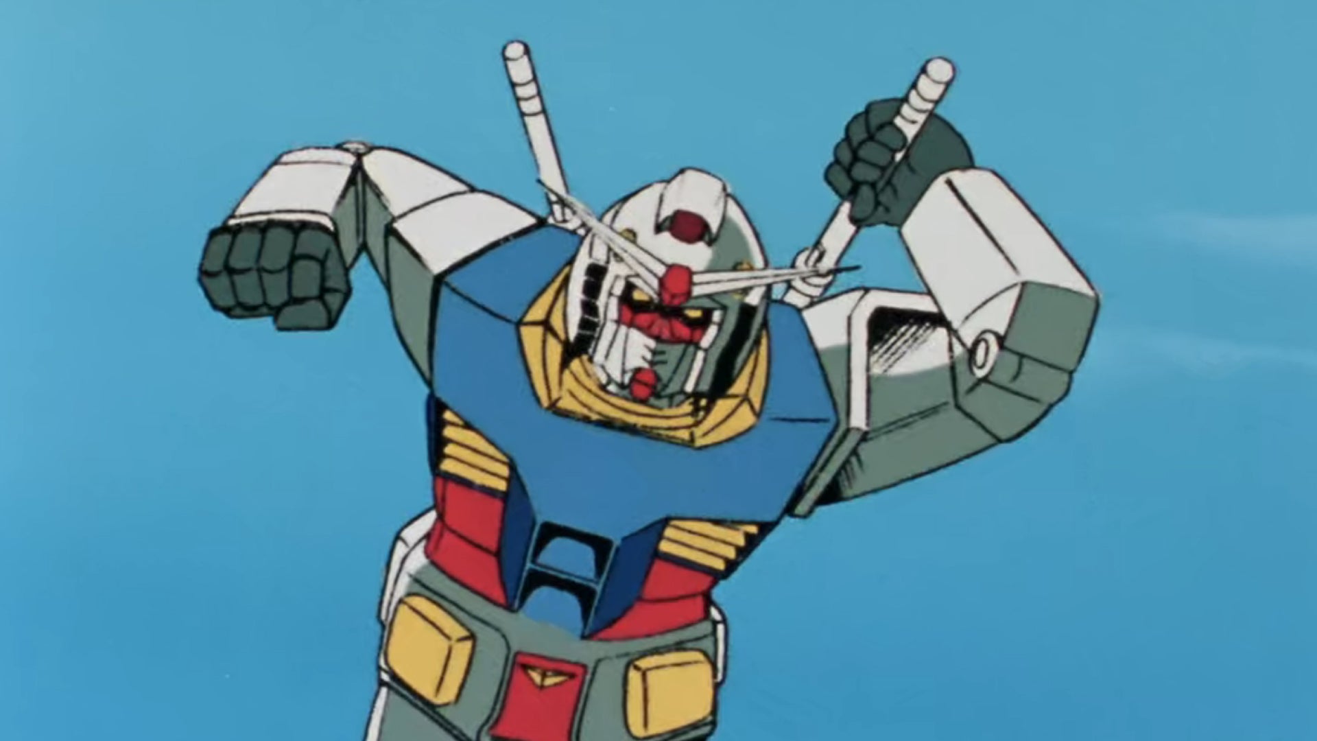 The RX78-2 Gundam from Mobile Suit Gundam.
