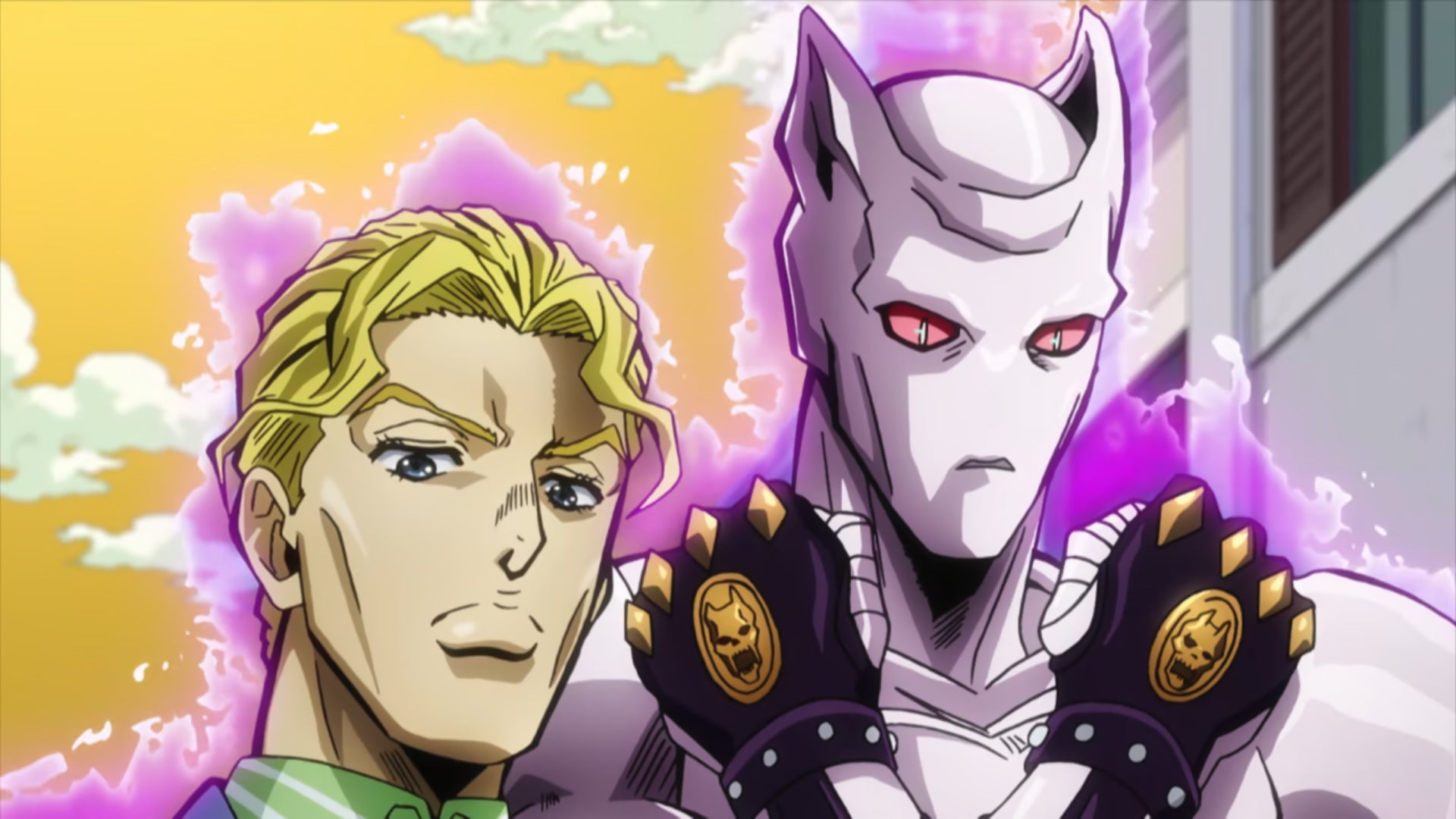 Yoshiage Kira and his Stand, Killer Queen.