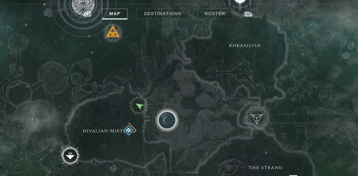 Map location of the first cat statue in the Dreaming City.