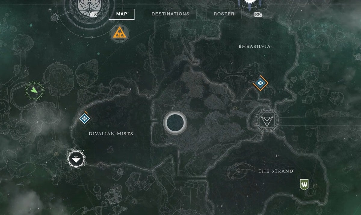 Map location of the second cat statue in the Dreaming City.