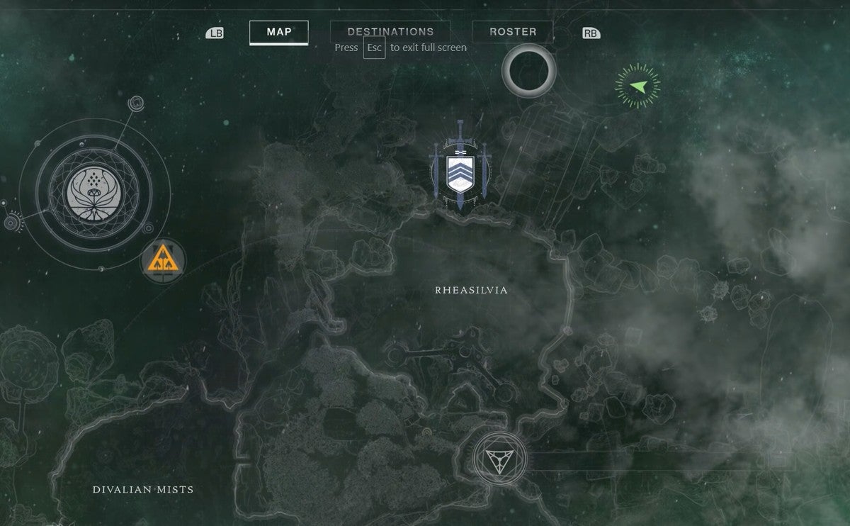 Map location of the seventh cat statue in the Dreaming City.