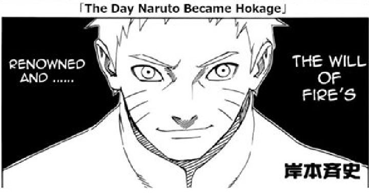 Naruto becoming Hokage in manga.