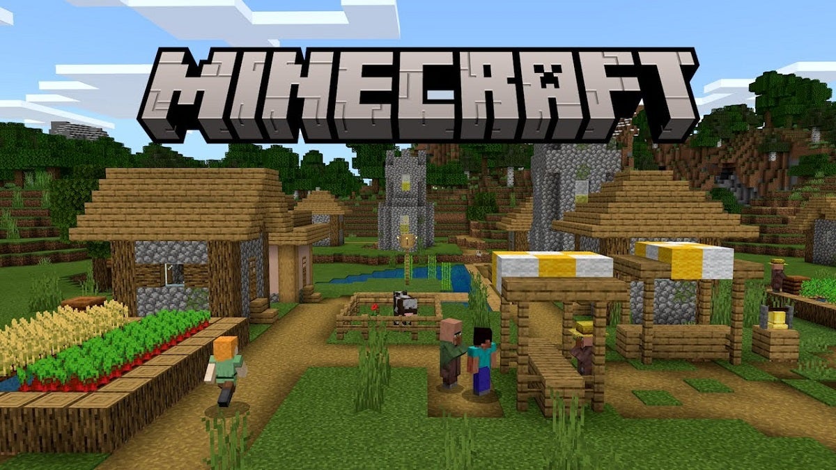 A cover image of Minecraft.