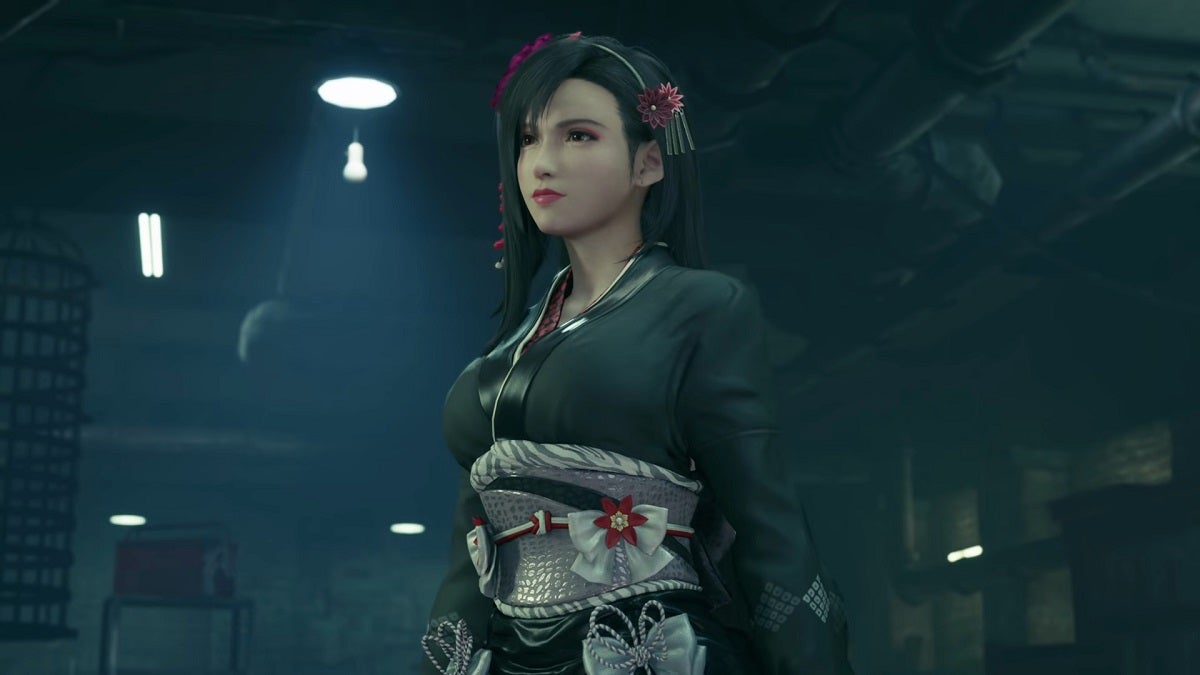Tifa's "exotic" dress in Final Fantasy VII remake.