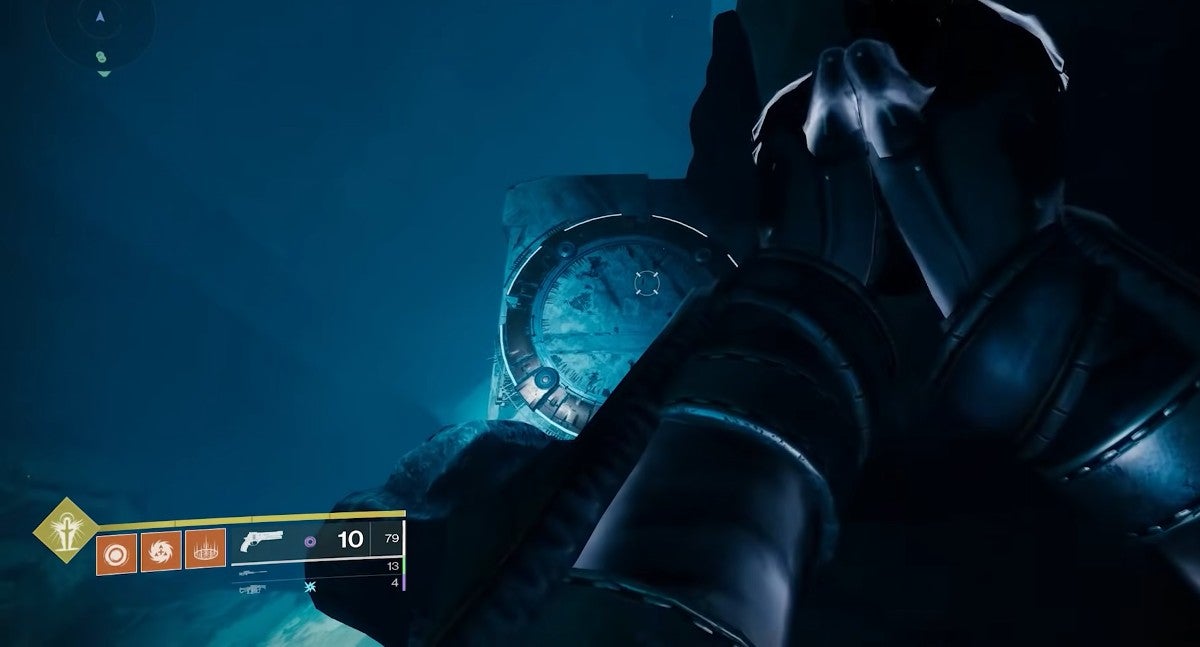 The fourth plate in the Vault of Glass raid located on a ledge.