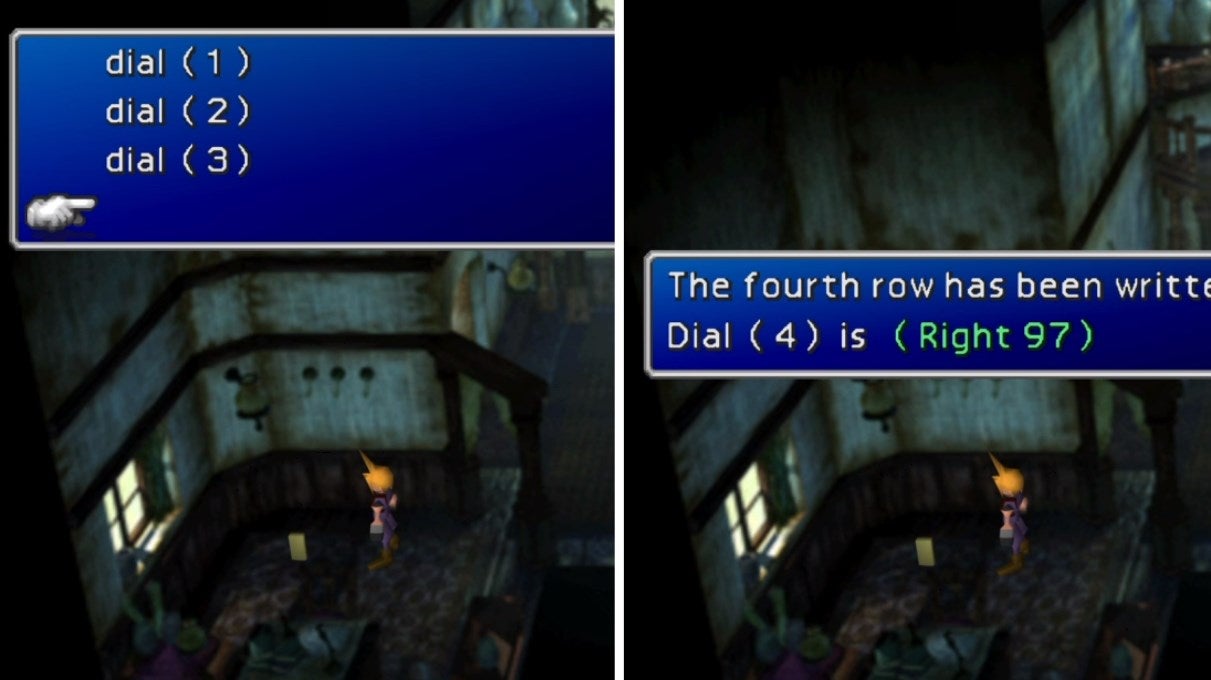 The fourth code to the safe in the Shinra Mansion.