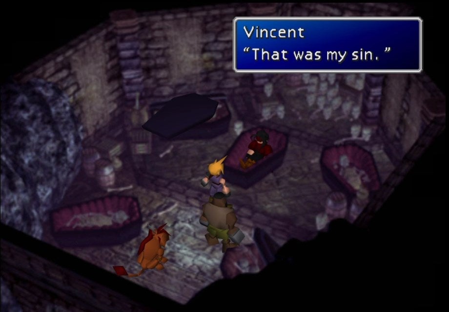 Vincent confessing his sin.