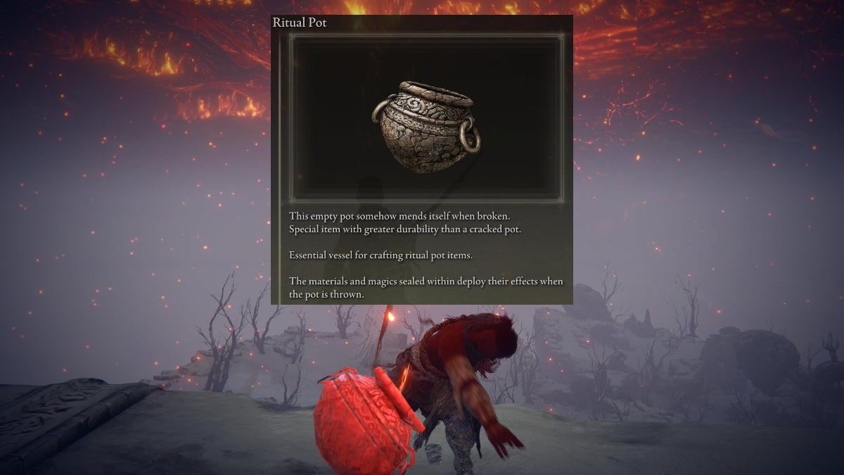 The Ritual Pot from Elden Ring.