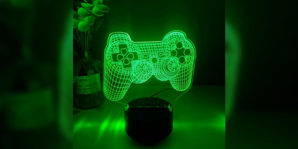 A hologram of a video game controller.