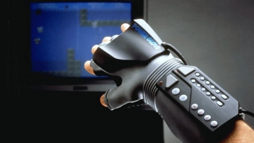 A video game controller that is a glove with haptic feedback.