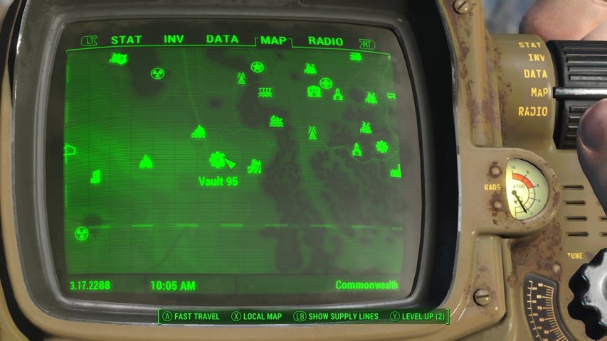 Vault 95 location in Fallout 4