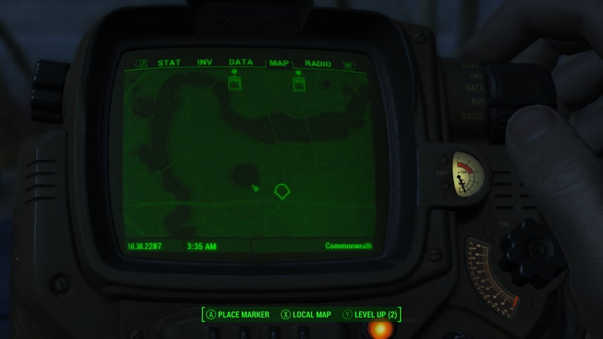 Location of Chestnut Hillock Reservoir in Fallout 4