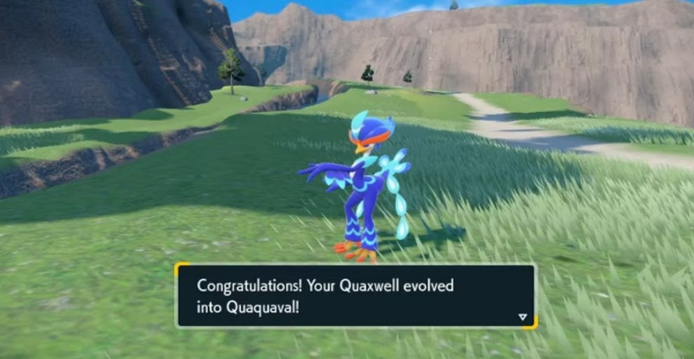 Quaqaval in Pokemon Scarlet and Violet