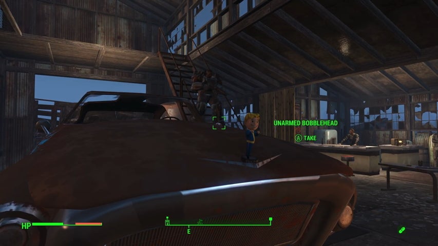 The Unarmed Bobblehead at the Atom Cats Garage Fallout 4