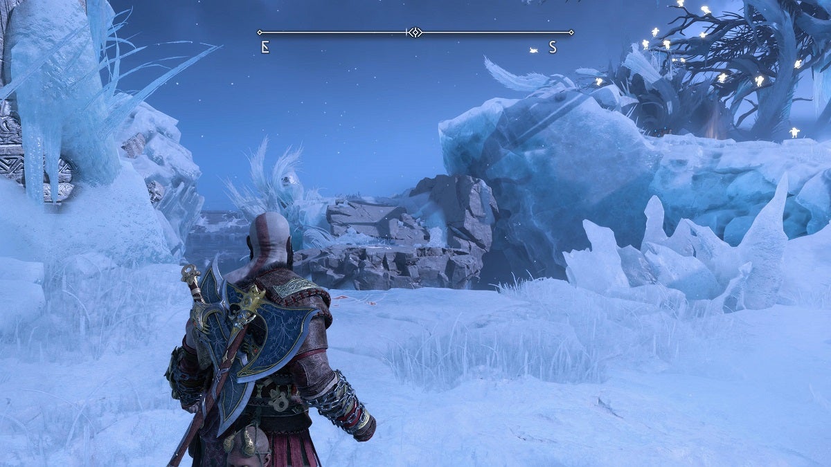 Kratos facing a new path in Niflheim.