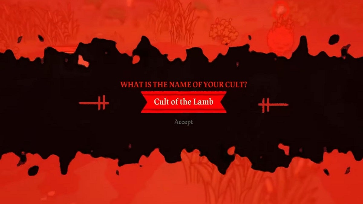 Renaming your cult in Cult of the Lamb.