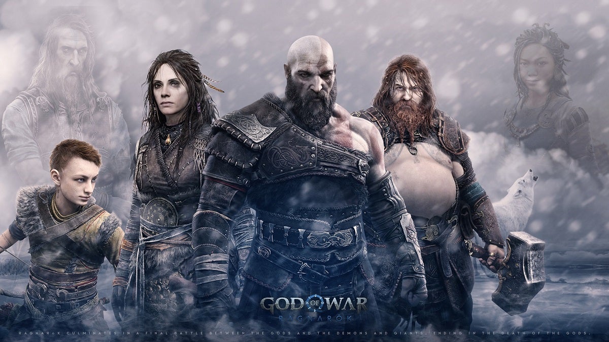 Characters from God of War Ragnarök.
