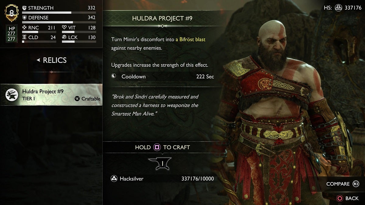 Buying the Huldra Project #9 from the dwarves.