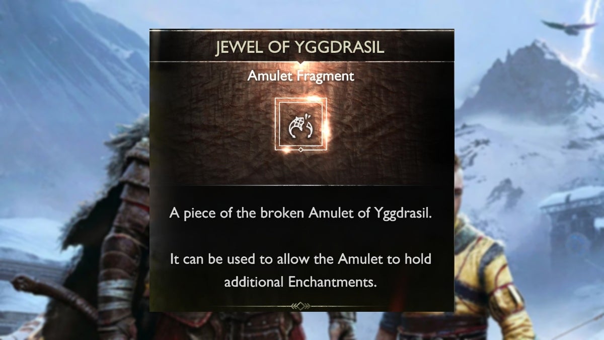 A Jewel of Yggdrasil from God of War Ragnarok.