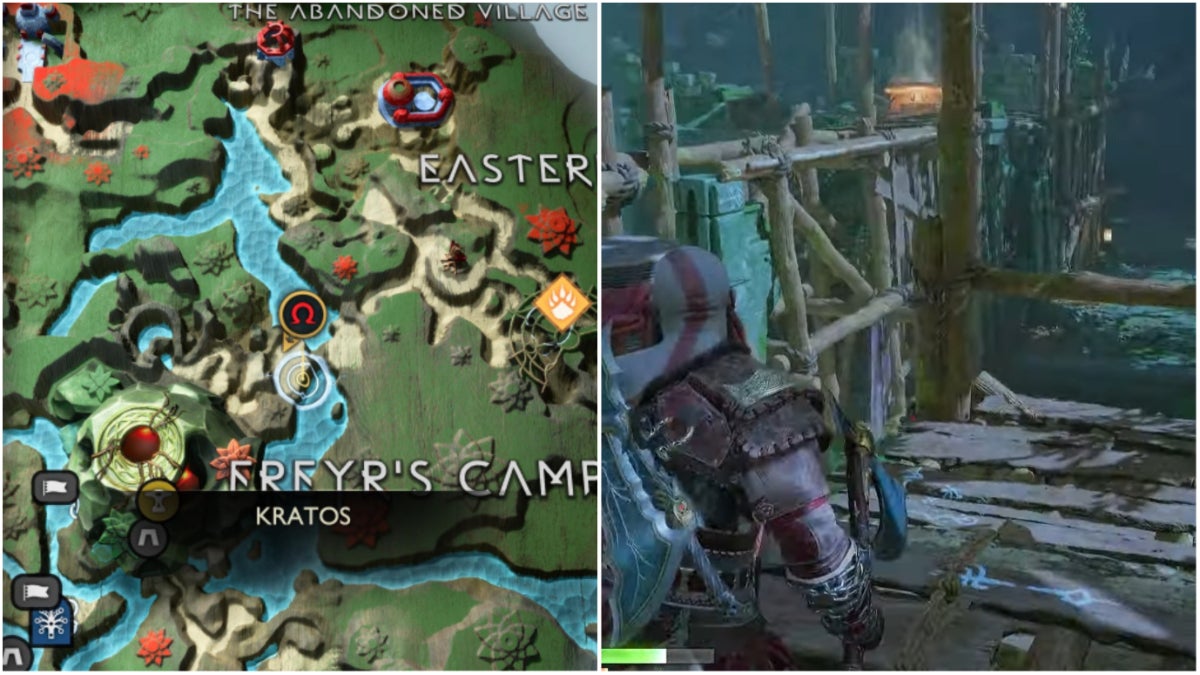 The location of the Leviathan's Roar in God of War Ragnarok.