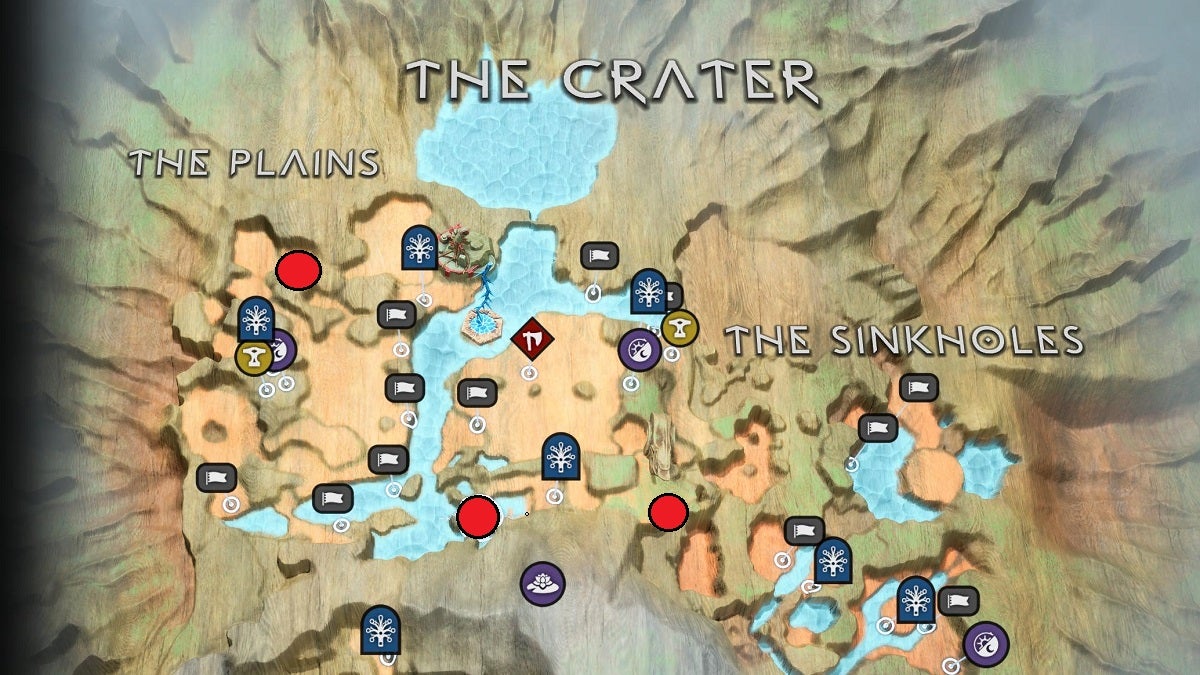 The location of the three Oath Guards in the Plains.