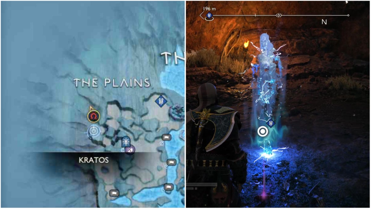 The location of the first half of the scroll in God of War Ragnarok.