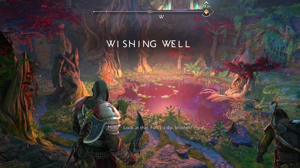 The wishing well from God of War Ragnarok.