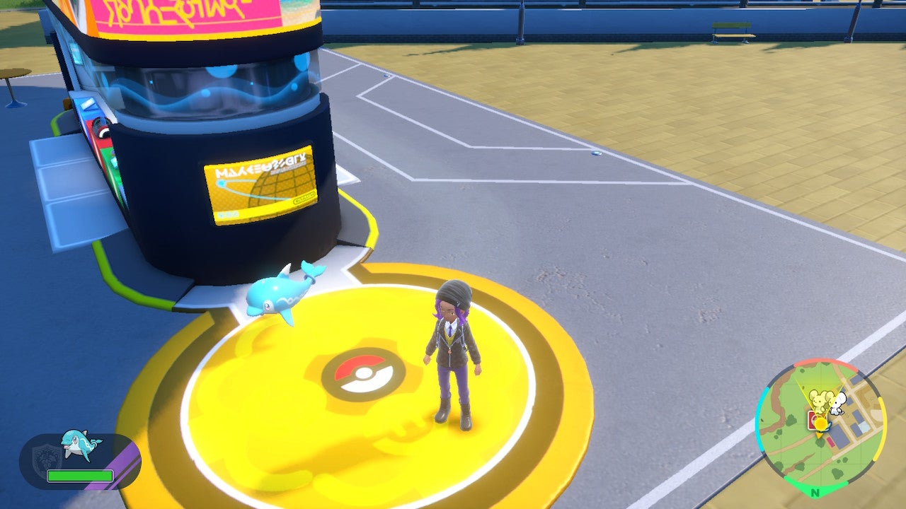 Player standing in a Union Circle with a Finizen.