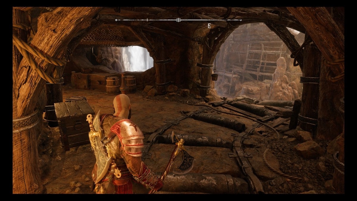 Kratos looking at another forked path.