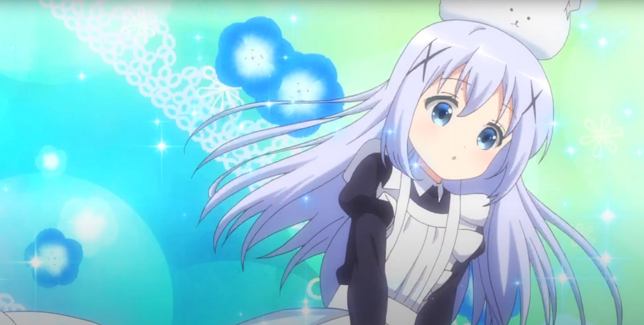Chino from Is the Order a Rabbit in a maid uniform. 