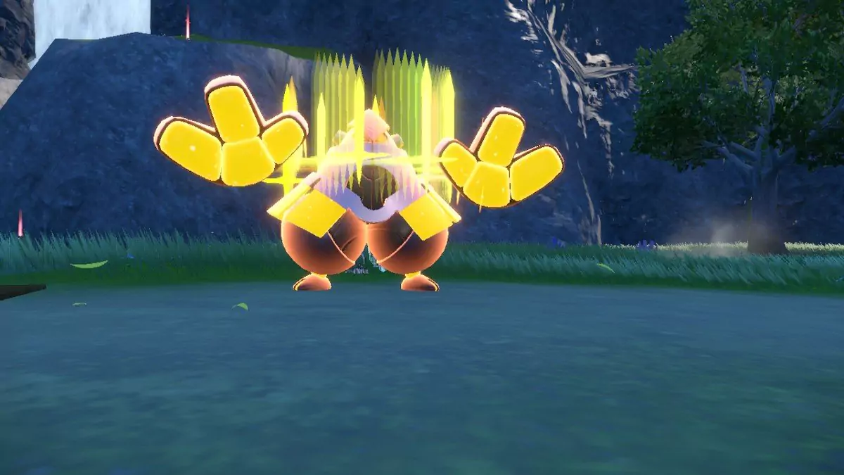 Iron Hands using Sword Dance in battle.