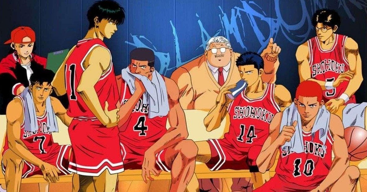 The basketball team from the sports anime Slam Dunk.