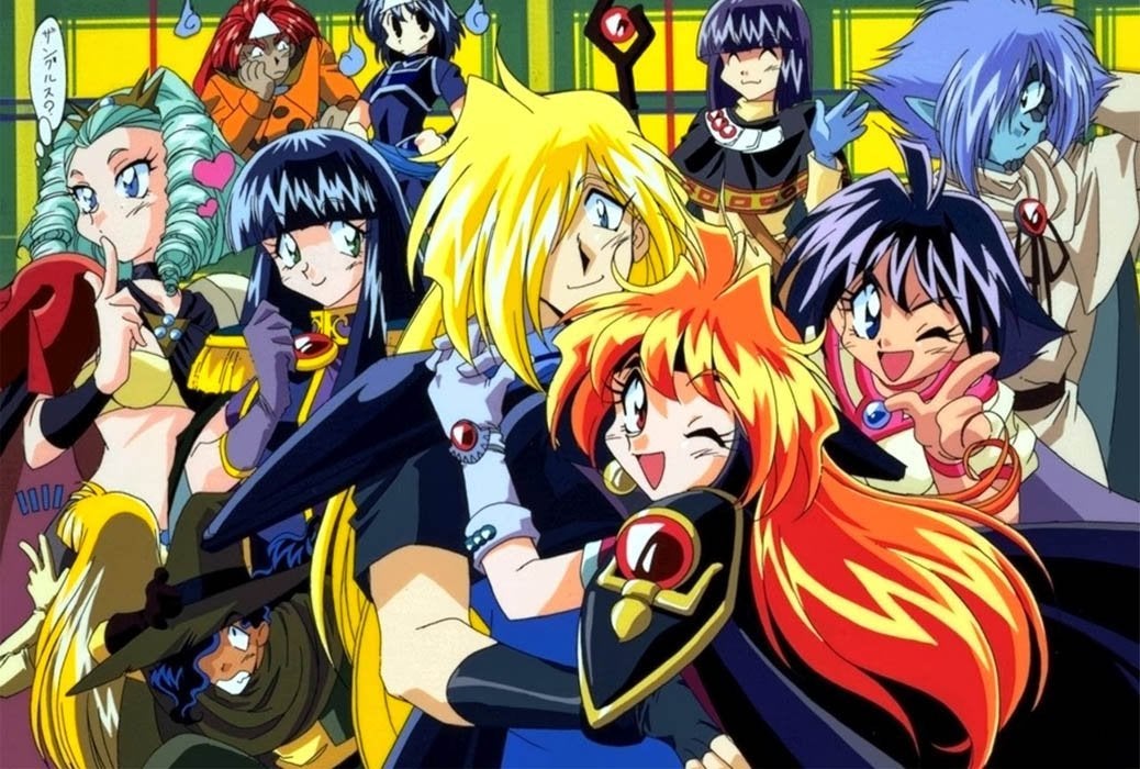 The large collection of characters from The Slayers anime series.