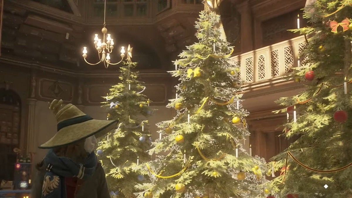 Christmas Trees from Hogwarts Legacy.