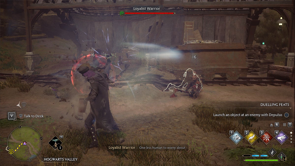 A player using a Mandrake while fighting enemies.