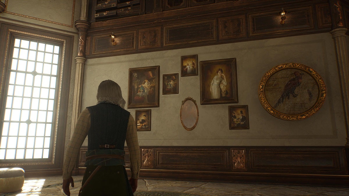 Artwork in the Room of Requirement in Hogwarts Legacy.