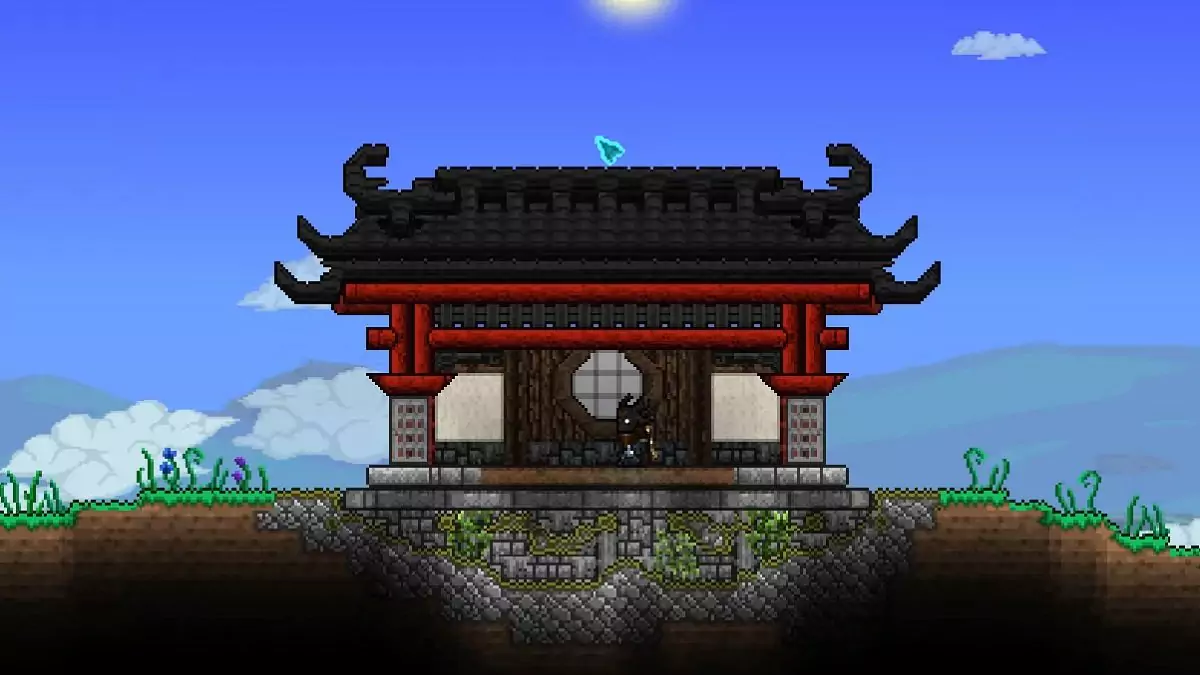 A Japanese house in Terraria.