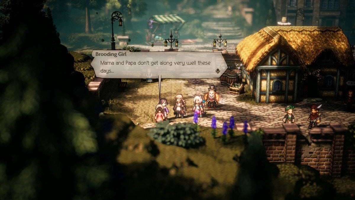 From a Child's Eyes quest giver, the Brooding Girl, in Octopath Traveler 2.