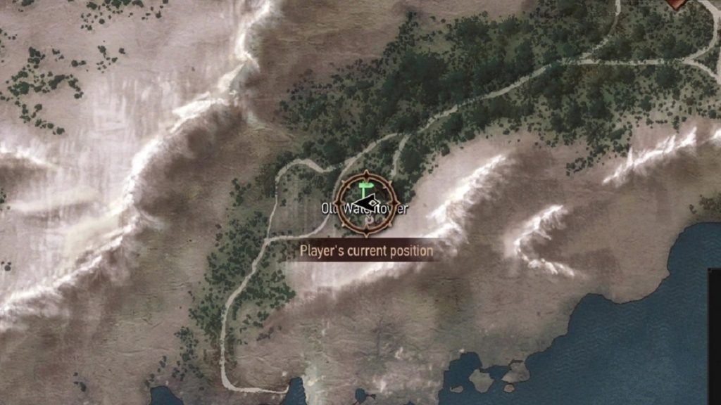 The location of the Mastercrafted Wolven Trousers shown on the map.