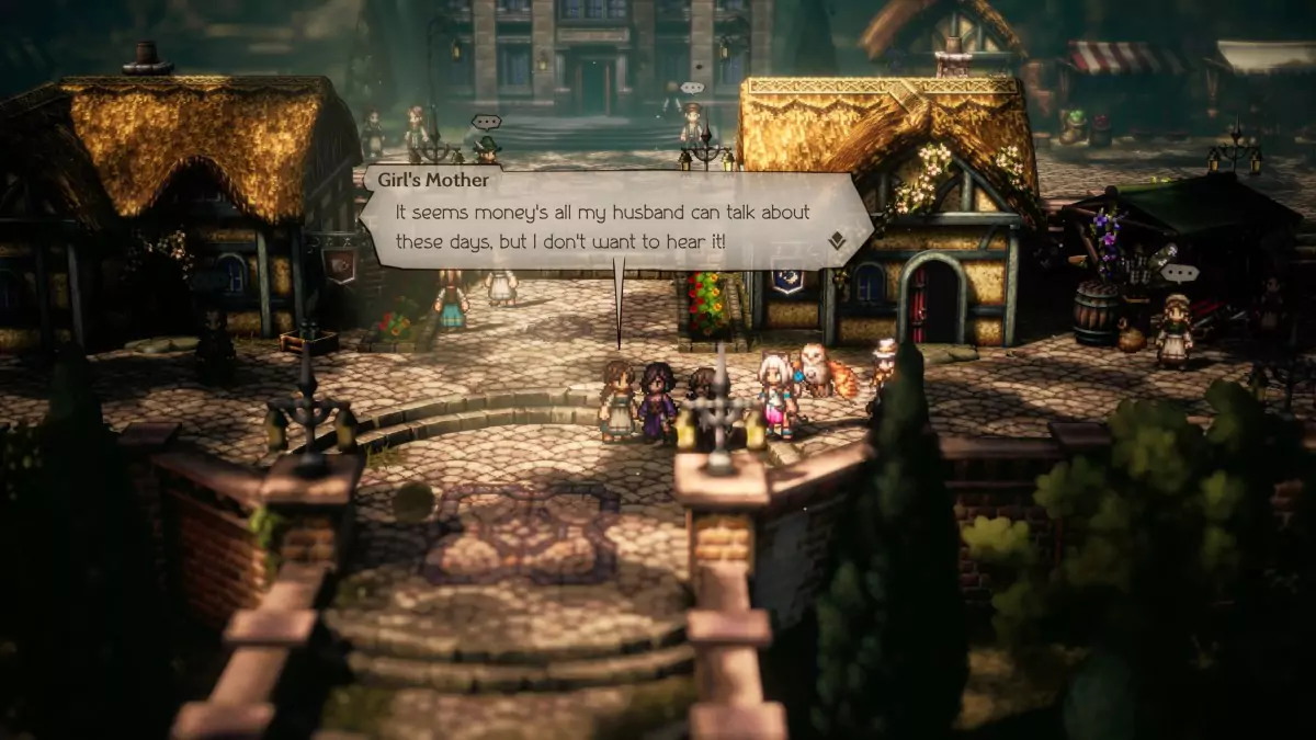 The Brooding Girl's Mom in Octopath Traveler 2.
