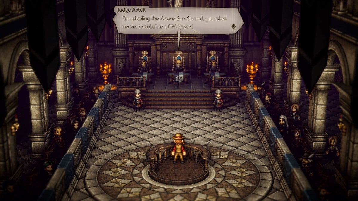 The Proof of Guilt side quest in Octopath Traveler 2.