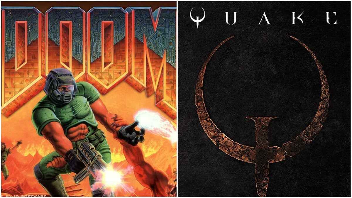The cover image of Doom and Quake.