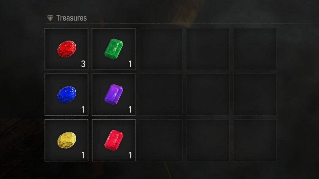 The gemstones from Resident Evil 4.