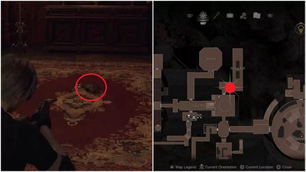 The first rat in the Grand Hall.