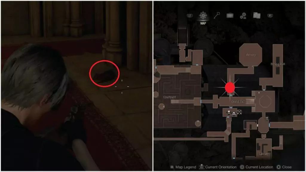 The second rat in the Grand Hall in Resident Evil 4.