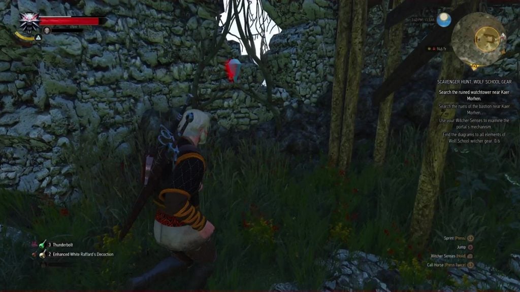 An unactivated portal in Witcher 3.